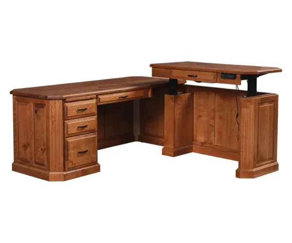 Fifth Avenue L Desk with Adjustable Return