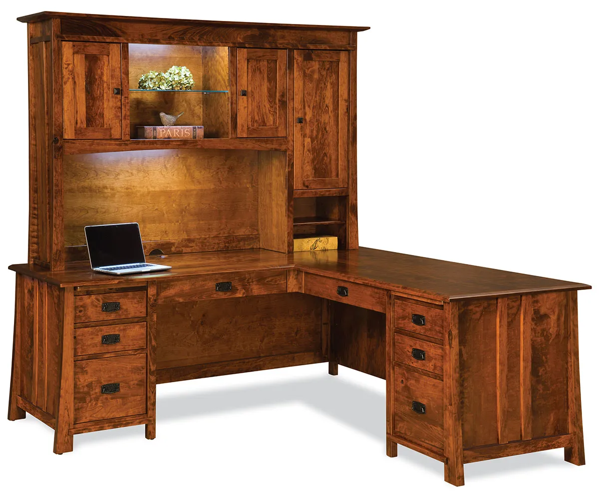 Grant L Desk And Hutch