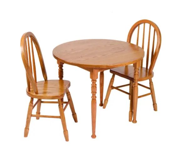 Kids Round Table and 4-Spindle Chair