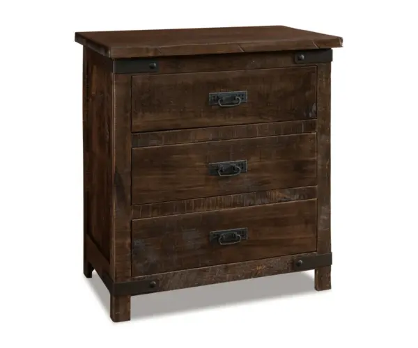 Ironwood 3 Drawer Nightstand