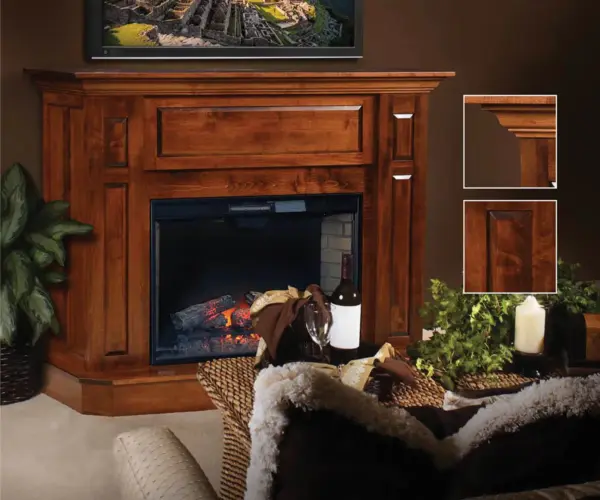 Abbie Mantle Fireplace Console