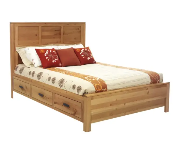 Lynnwood Platform Bed With Drawer Units Raised 6"